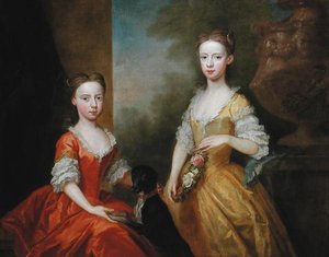 Die Töchter von Scrope Egerton, 5. Earl & 1. Duke of Bridgewater, ca. 1734 von Bartholomew Dandridge