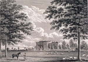 Brockwell Hall, Herne Hill, Lambeth, London, 1820 von Bartholomew Howlett
