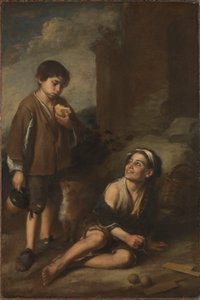 Zwei Bauernjungen von Bartolomé Esteban Murillo