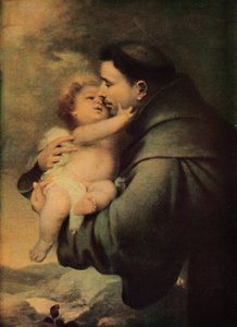 Der heilige Antonius von Padua mit dem Christuskind, Mitte-spätes 17. Jahrhundert, 1914