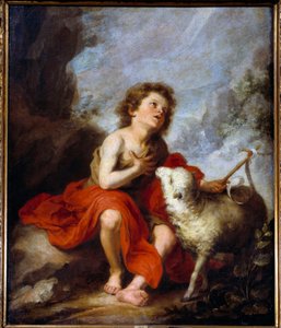 Darstellung des Heiligen Johannes des Täufers als Kind Gemälde von Bartolomé Murillo (1618-1682) 17. Jahrhundert Madrid, Prado Museum