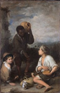 Drei Jungen von Bartolomé Esteban Murillo