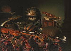 Stillleben mit Musikinstrumenten von Bartolomeo Bettera