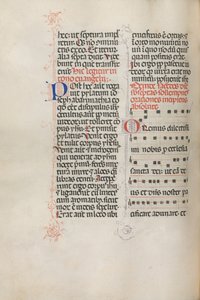 Missale: Fol. 145v: Musik für verschiedene Gebete, 1469 von Bartolomeo Caporali