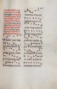 Missale: Fol. 153: Musik für Exultet, 1469