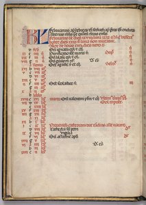 Missale: Fol. 3v: Februar Kalenderseite, 1469 von Bartolomeo Caporali