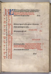 Missale: Fol. 4r: März Kalenderseite, 1469 von Bartolomeo Caporali