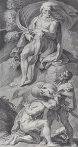Tafel 8: Odysseus erhält die Winde in einem Ledersack von Aeolus