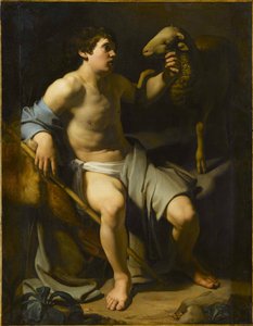 Johannes der Täufer mit einem Schaf
