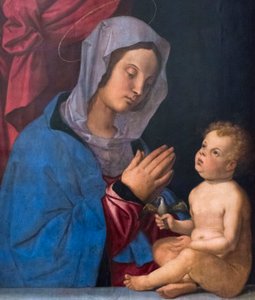Madonna mit Kind, um 1503 von Bartolomeo Montagna