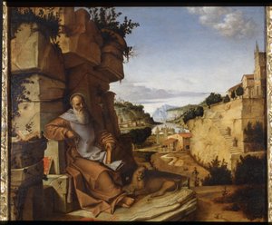 Der heilige Hieronymus in der Wüste, 1500-02