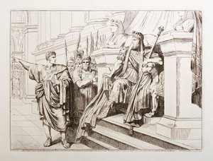 Appius Claudius erscheint vor Tigranes, König von Armenien von Bartolomeo Pinelli