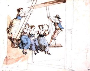 Auf der Schaukel