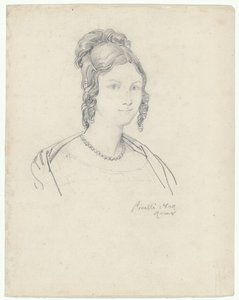 Porträt einer jungen Frau, möglicherweise Prinzessin Barbara Massimo von Bartolomeo Pinelli