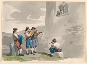 Die Serenade von Bartolomeo Pinelli