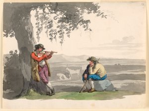 Zwei Hirten in der Campagna
