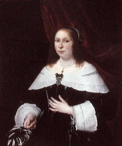 Dame in Schwarz, ca. 1640 von Bartolomeus van der Helst