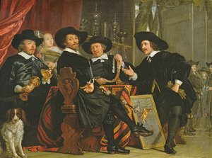 Die Beamten der Gesellschaft der Bogenschützen von St. Sebastian in Amsterdam, 1653