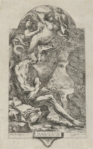Heiliger Paulus von Theben von einem Dämon versucht, nach Magnasco, ca. 1720-30 von Bartolommeo Gazalis