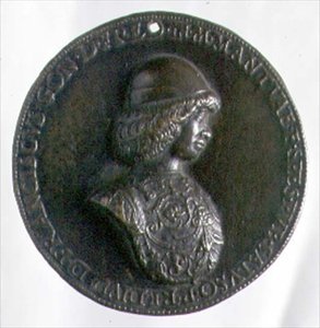 Porträtmedaille mit Francesco Gonzaga II (1466-1519)
