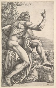 Johannes der Täufer predigt in der Wildnis