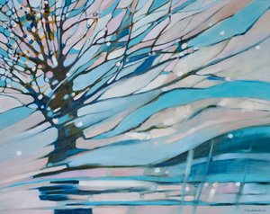 Abstrakter Winterbaum