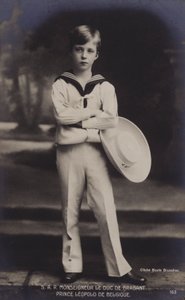 Der Herzog von Brabant, Prinz Leopold von Belgien von Belgian Photographer