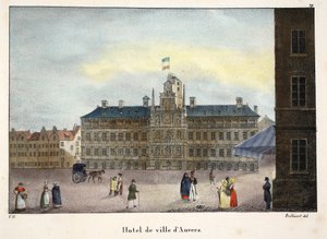 Rathaus von Antwerpen, ca. 1895