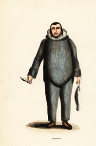 Inuit-Mann vom Mackenzie River, Yukon, Kanada