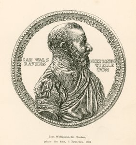 Jean Walravenz, genannt Oomken, Fürst der Narren, in Brüssel, 1563 von Belgian School
