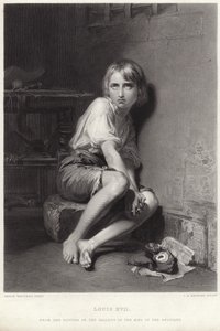Ludwig XVII. im Tempel von Belgian School