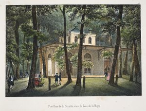 Pavillon der Gesellschaft im Wald von La Haye, ca. 1895 von Belgian School