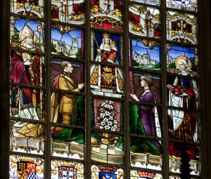 Buntglasfenster, Kirche Unserer Lieben Frau von Sablon