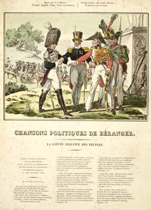 Die Heilige Allianz der Nationen, aus Chansons Politiques de Beranger, 1815-1818