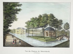Ansicht des Schlosses Sterrebeek, ca. 1895