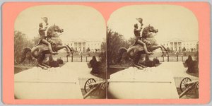 Die kolossale bronzene Reiterstatue von General Andrew Jackson