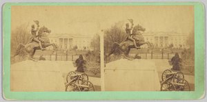 Die kolossale bronzene Reiterstatue von General Andrew Jackson