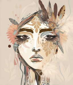 Mystische böhmische Frau