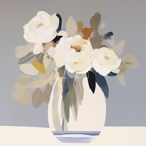 Sanftes Blumenstillleben von Bella Eve