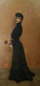 Dame mit der Rose