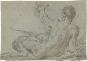 Liegender Satyr