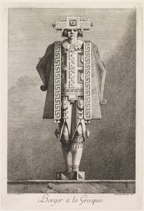 Maskerade à la Grecque: Schäfer à la Grecque (Tafel 5) von Benigno Bossi