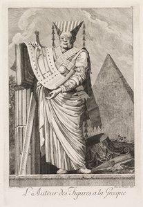 Maskerade à la Grecque: Der Autor der Figuren à la Grecque (Tafel 10) von Benigno Bossi