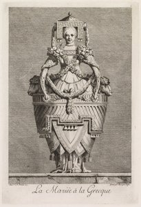 Maskerade à la Grecque: Die Braut à la Grecque (Tafel 6) von Benigno Bossi