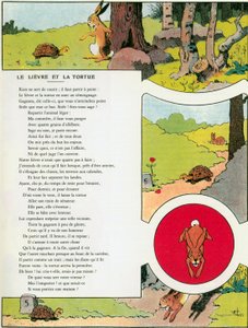 Der Hase und die Schildkröte, Illustration aus 