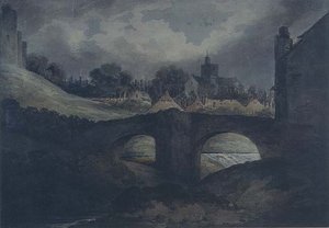 Brecon Stadt und Brücke