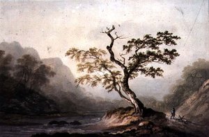 Landschaft mit Fluss und Bergen von Benjamin Barker