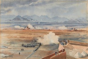 Ausfall sudanesischer Truppen der anglo-ägyptischen Garnison vor dem erfolgreichen Angriff auf die Derwische bei Gemazih, Suakin, 20. Dez 1888