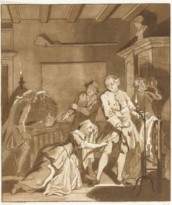 Ontdekking van een minnaar (De valse schijndeugd ontdekt) von Benjamin Martini