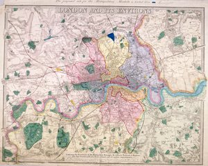 Allgemeine Karte von London, 1847